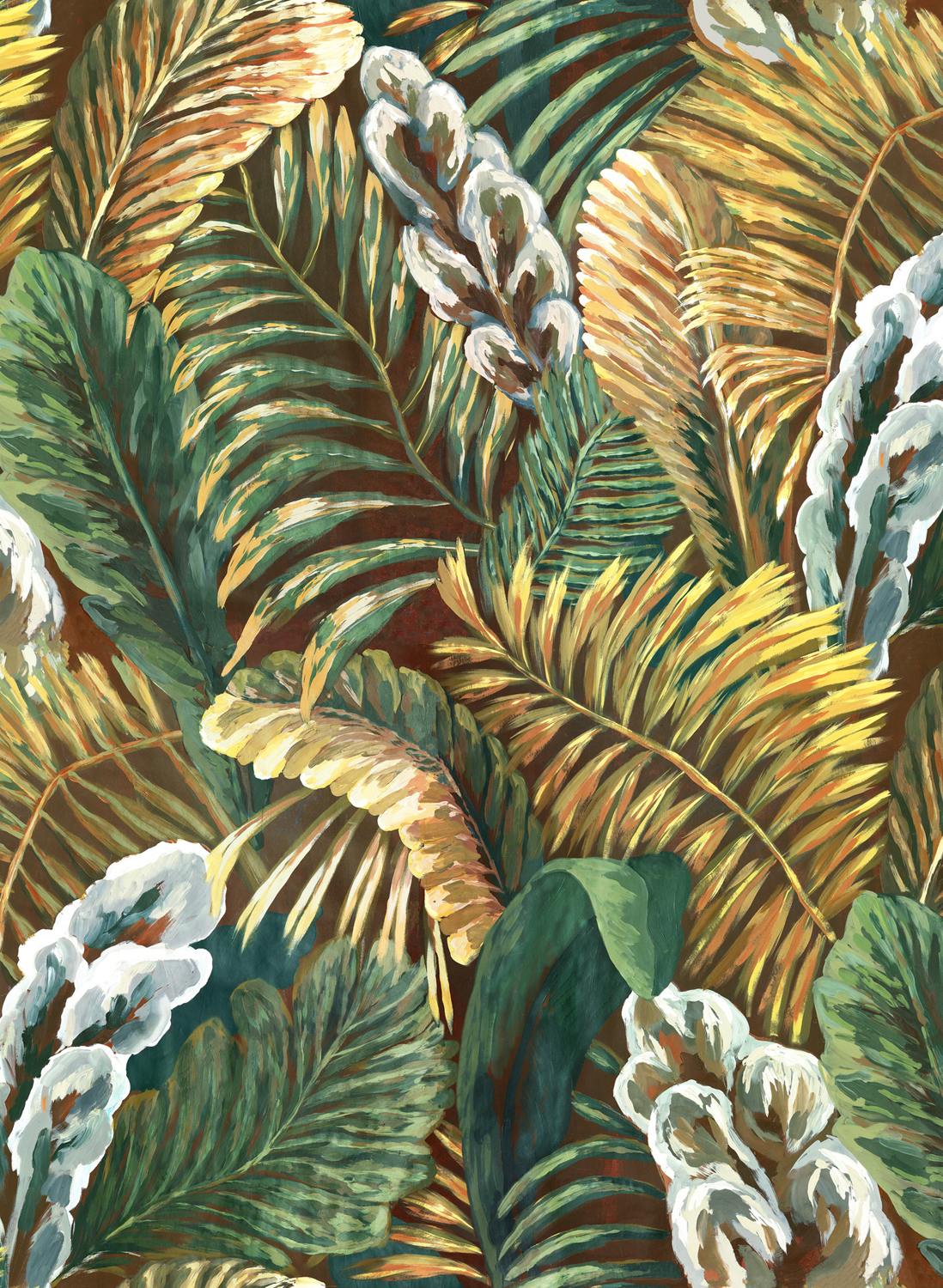 Tapete Verdure - Green/ Gold