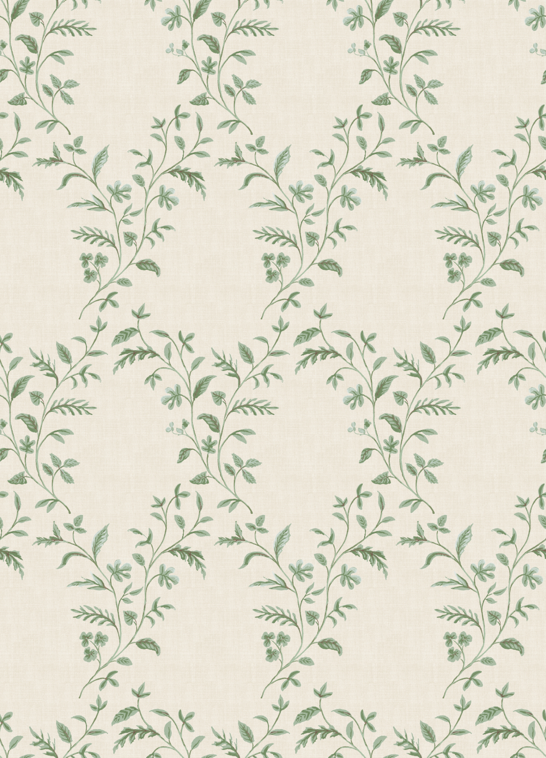 Tapete Hollingbourne Trellis - Eucalyptus