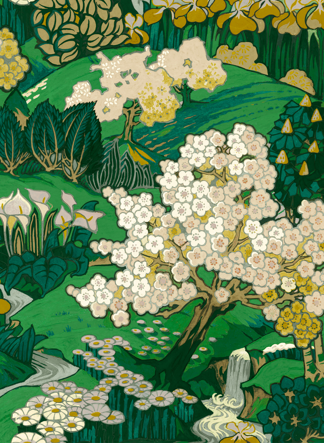Tapete Yu Garden - Emerald