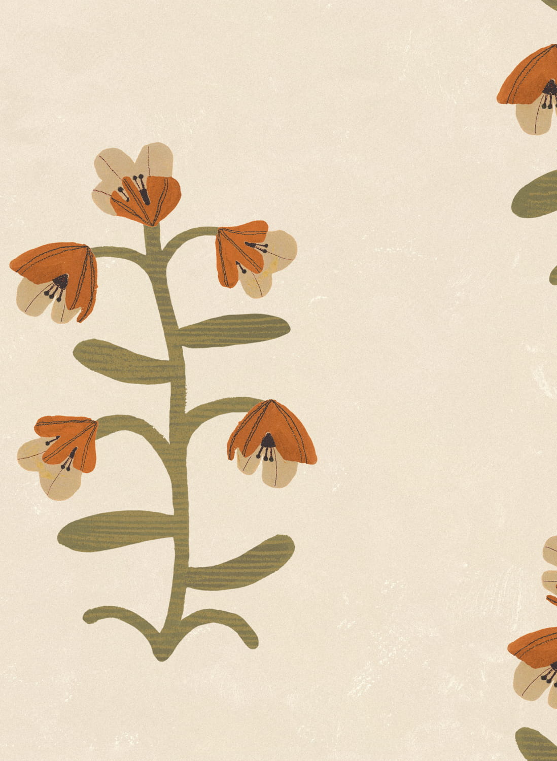 Tapete Pacific Blooming - Beige