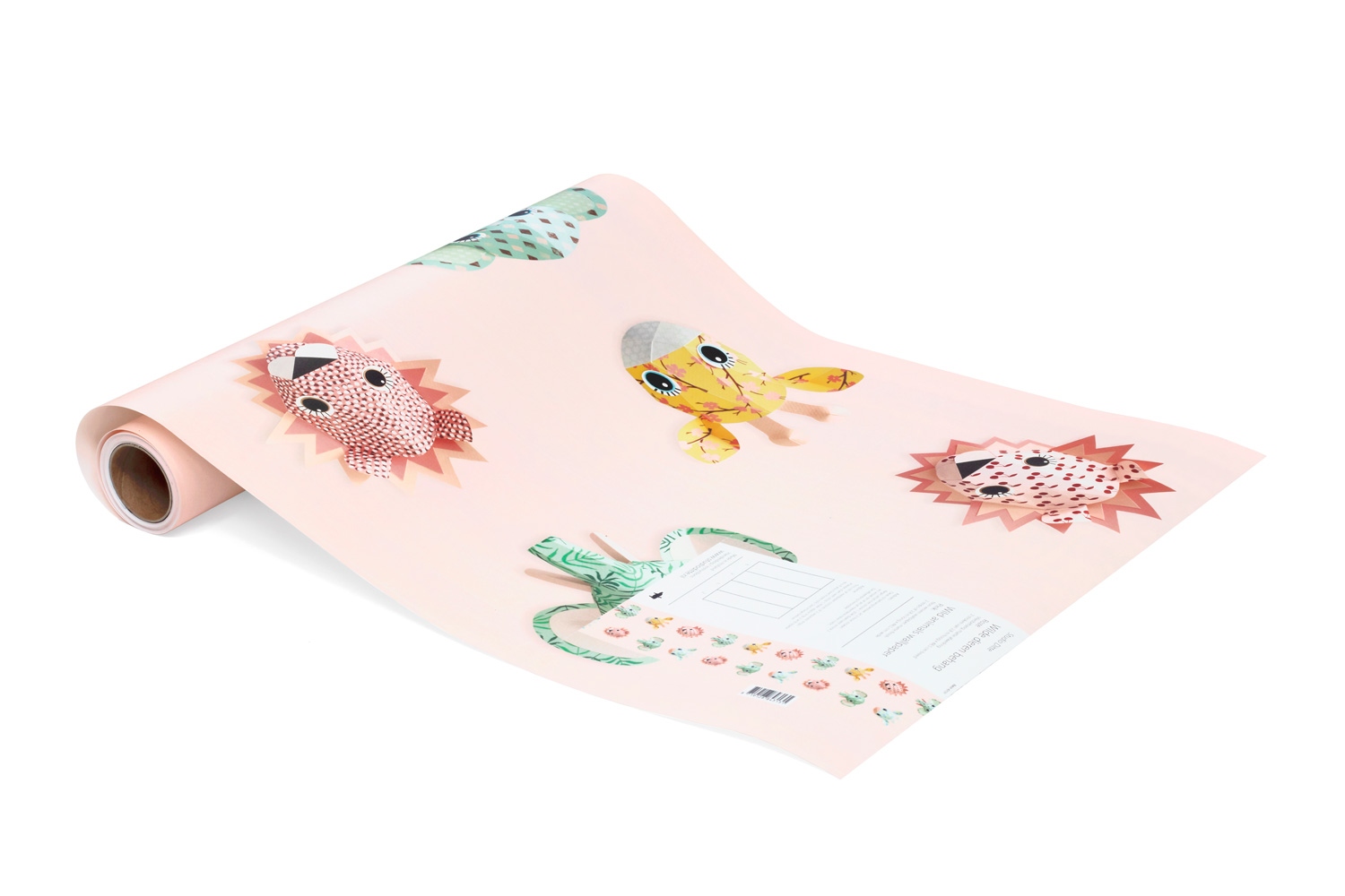 Tapete Wild Animals Pink - Wild Animals Pink