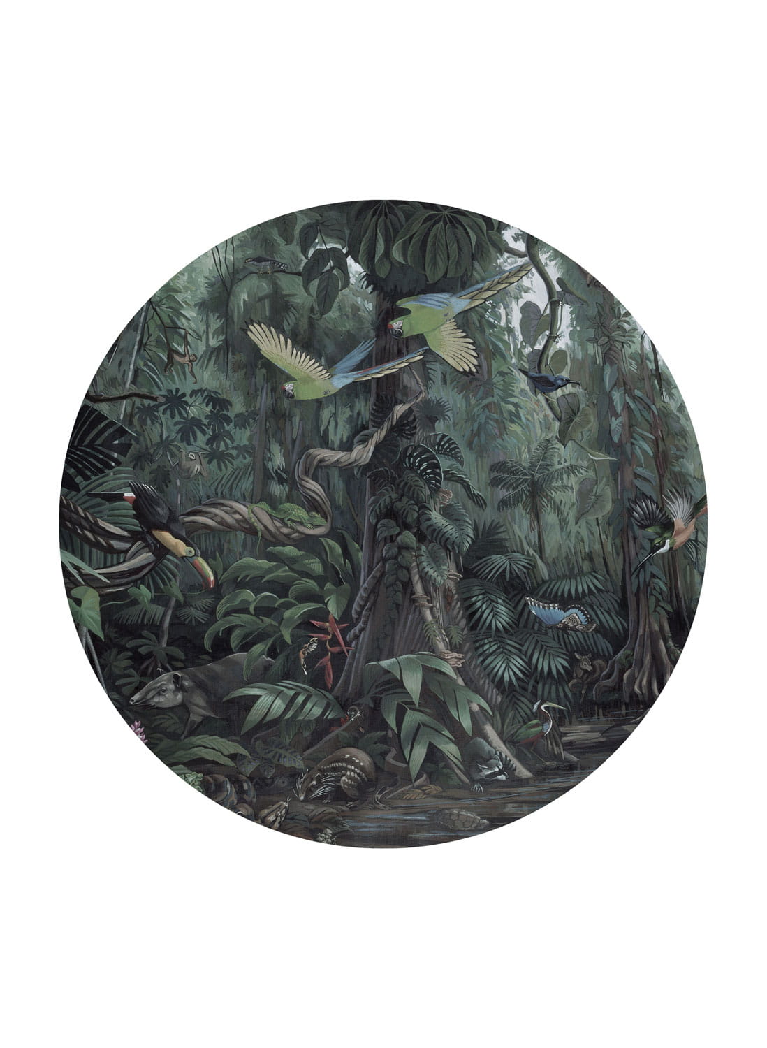 Wandbild Tropical Landscapes 1 Circle - M - 1.9m