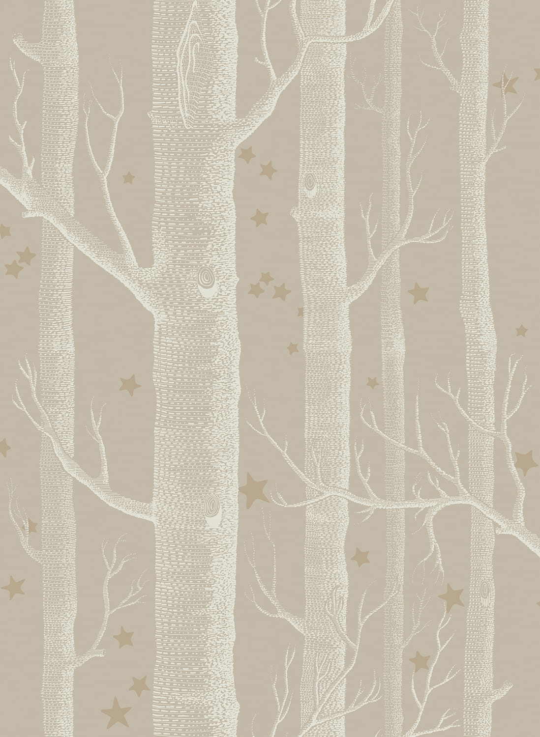 Tapete Woods & Stars - Linen