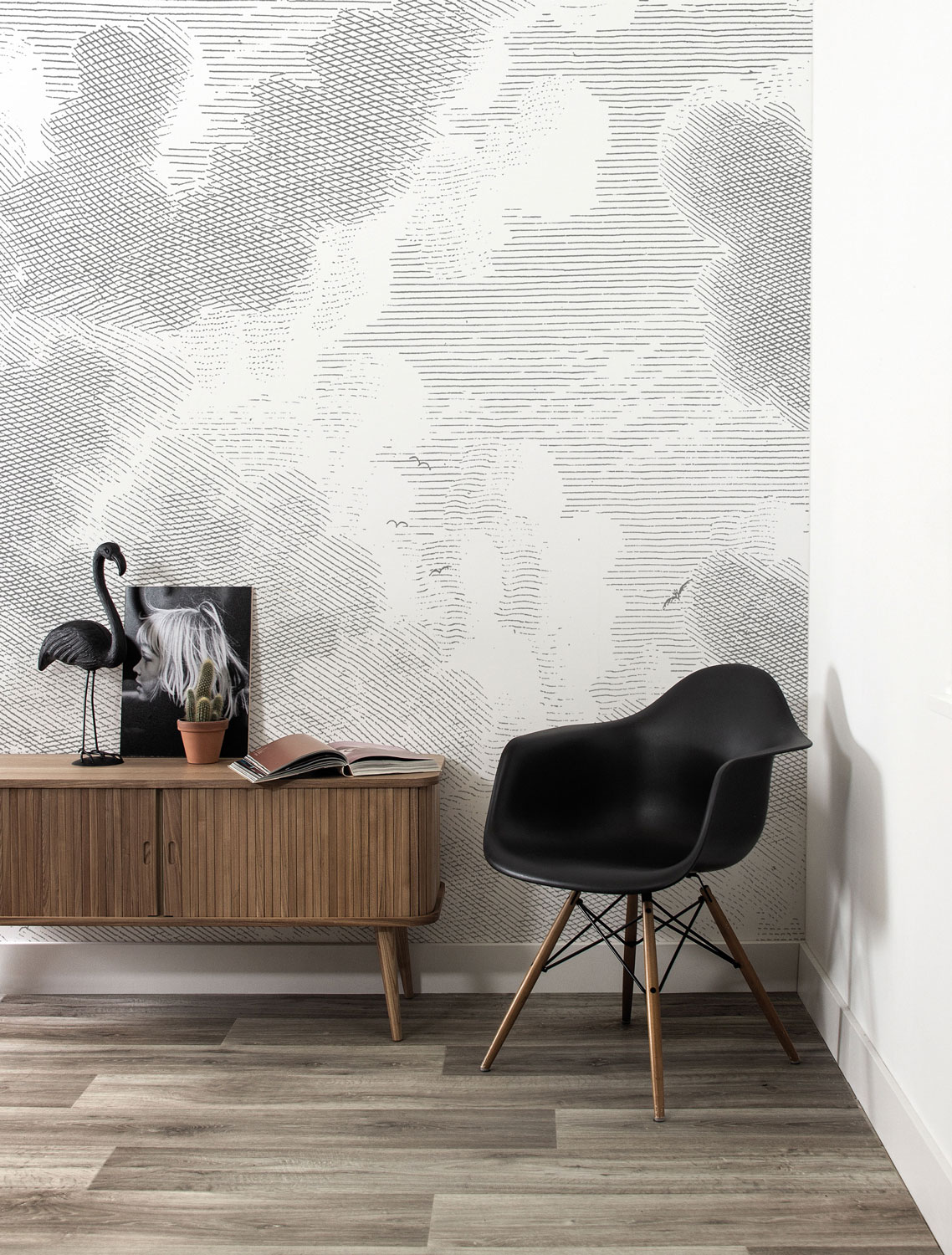 Wandbild Engraved Clouds 2 - M
