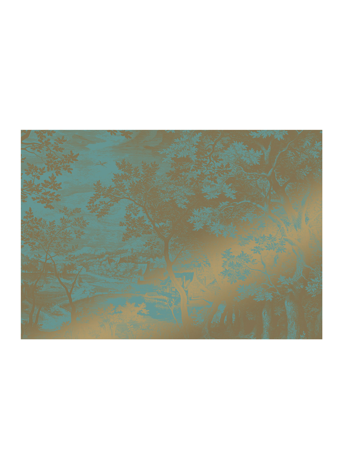 Wandbild Engraved Landscapes Gold 17 - XL