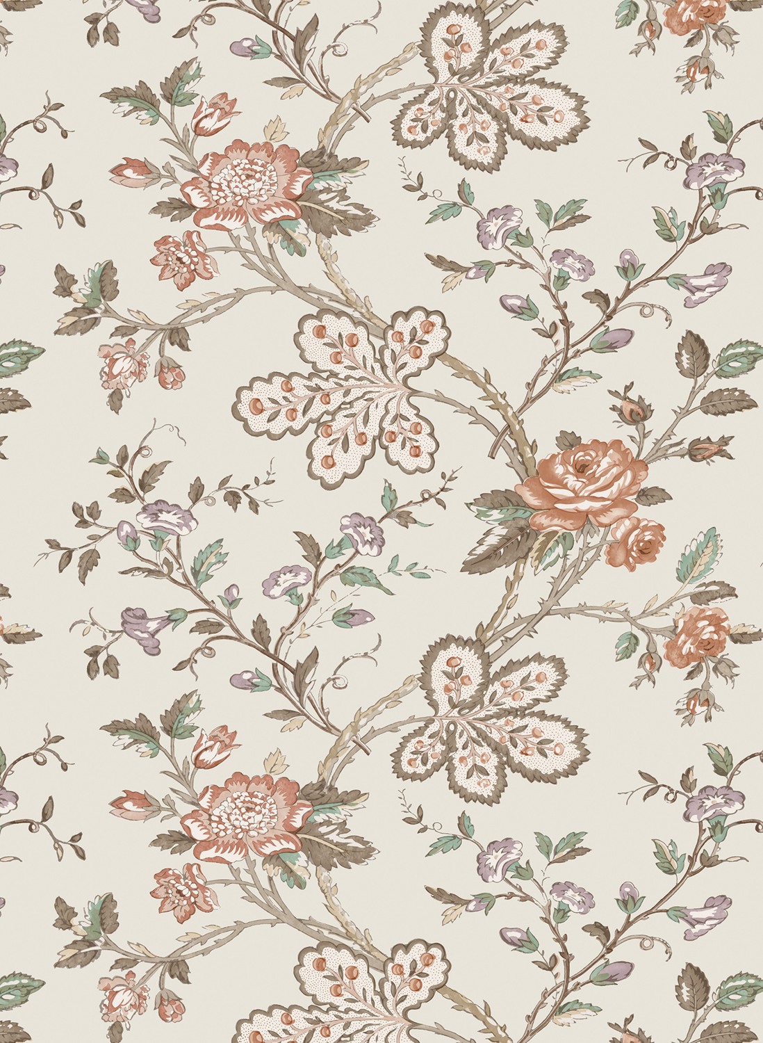 Tapete Genevieve - Taupe/ Antique Rose