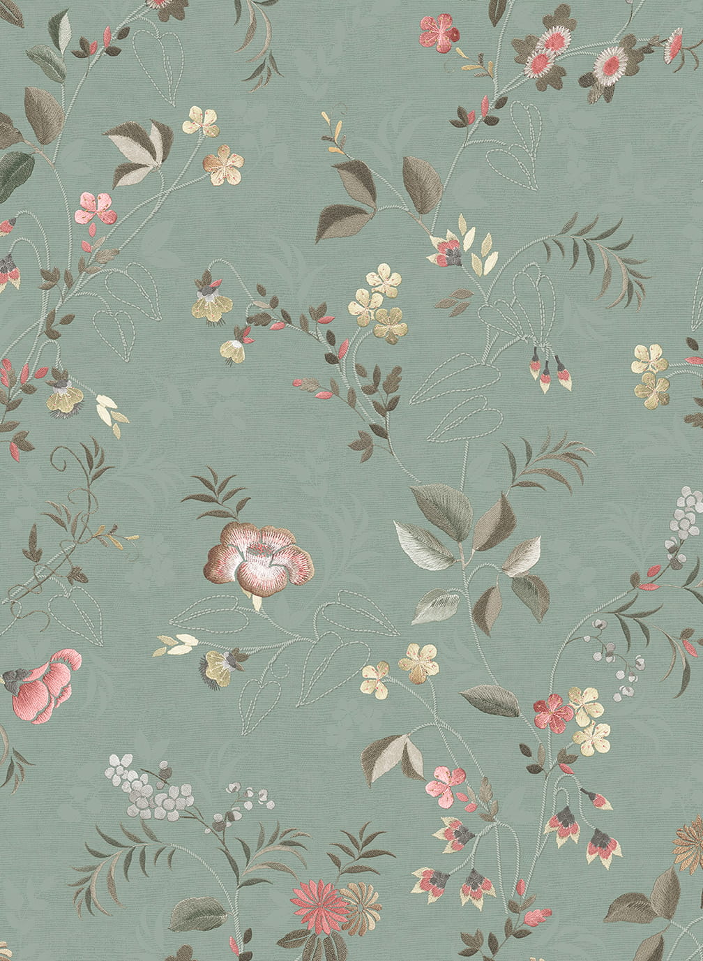 Tapete Tokyo Blossom - Jade Green