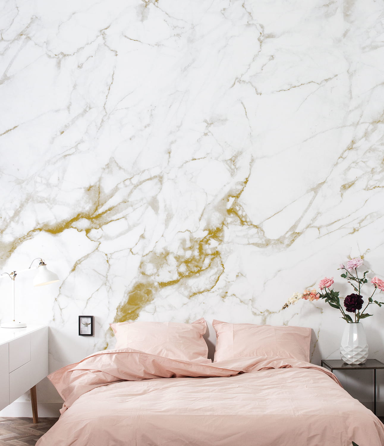 Wandbild Marble 5 - Multicolor - 3.896m Breite
