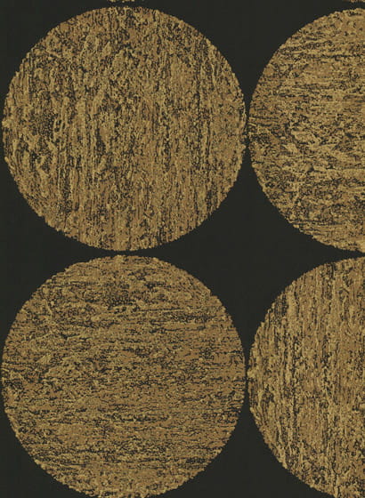 Tapete Luna - Metallic Gold on Charcoal