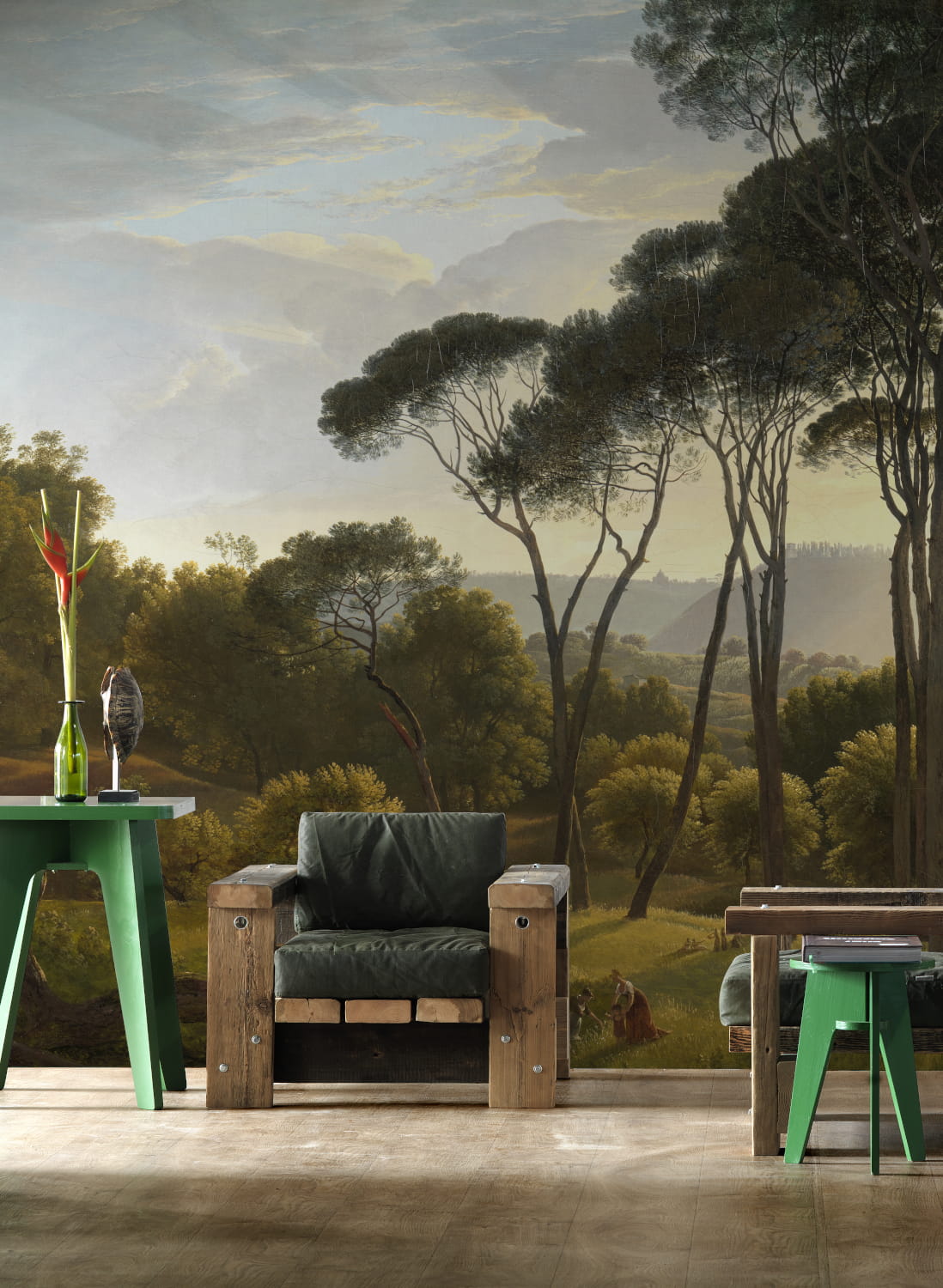 Wandbild Umbrella Pines