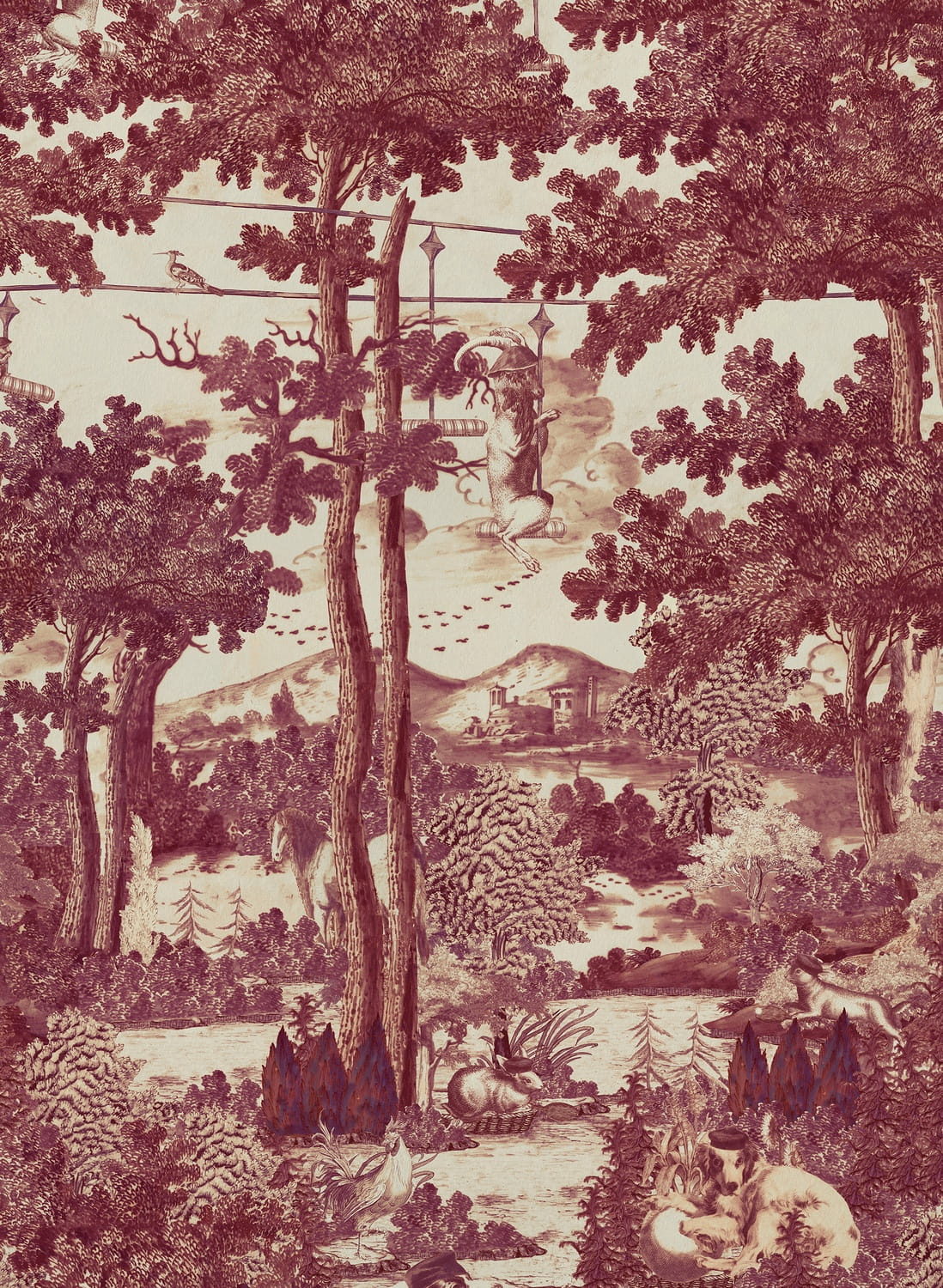 Wandbild Toile du Carpathians - Ruby
