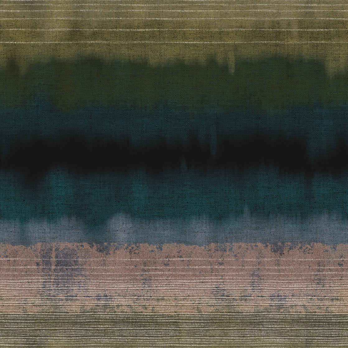 Tapete Bedrock - Teal Green Kupfer