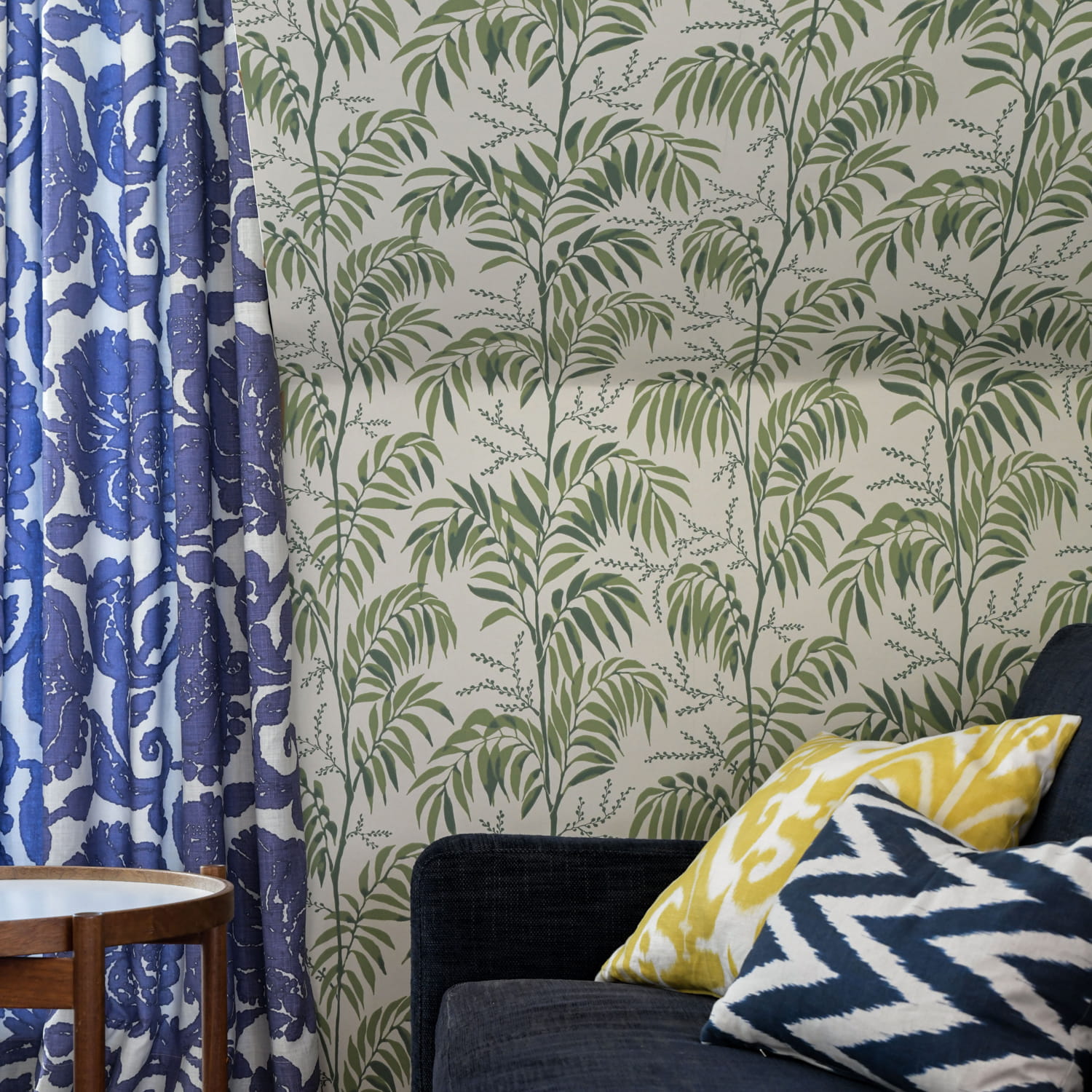 Tapete Casablanca Afternoon - Palm Green