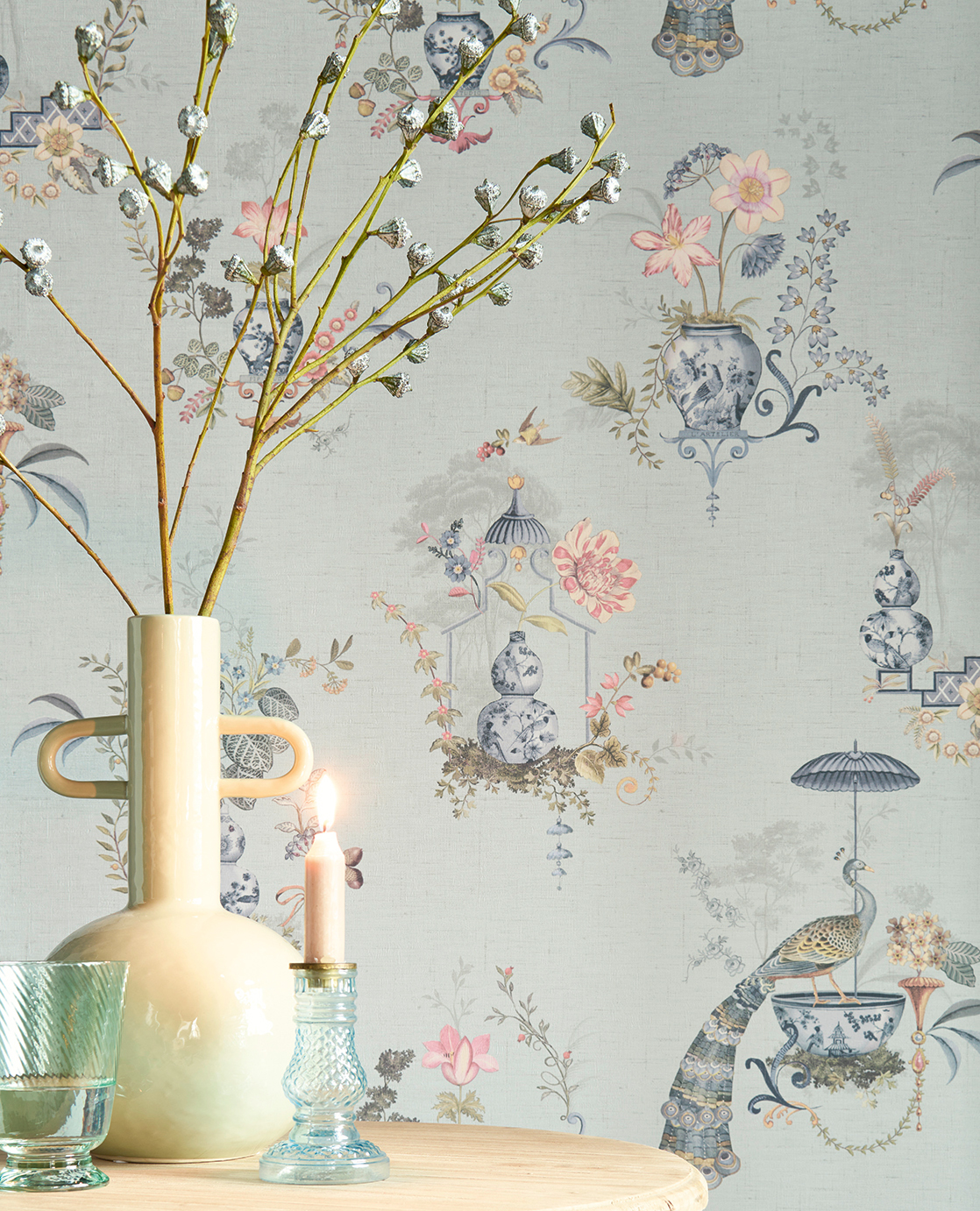 Tapete Chinese Porcelain - Light Blue