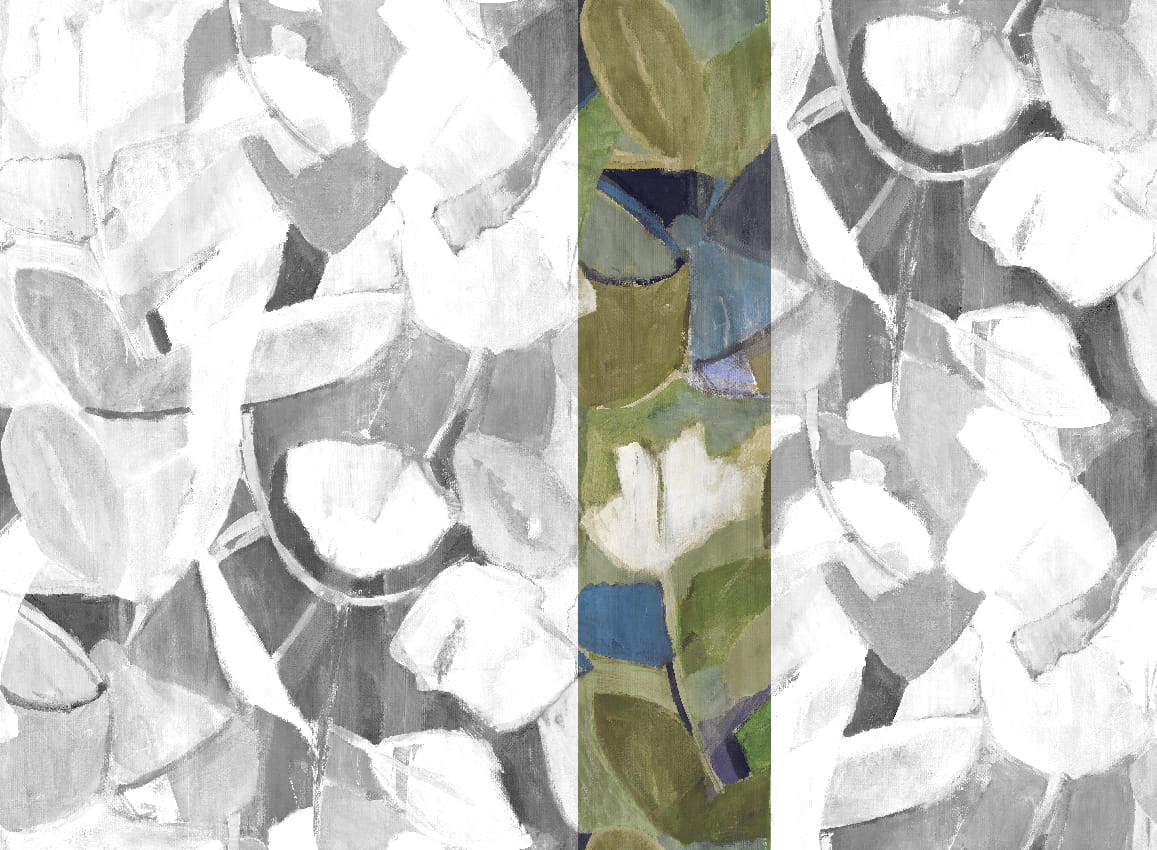 Wandbild Siwa - Blue Green Panel 4