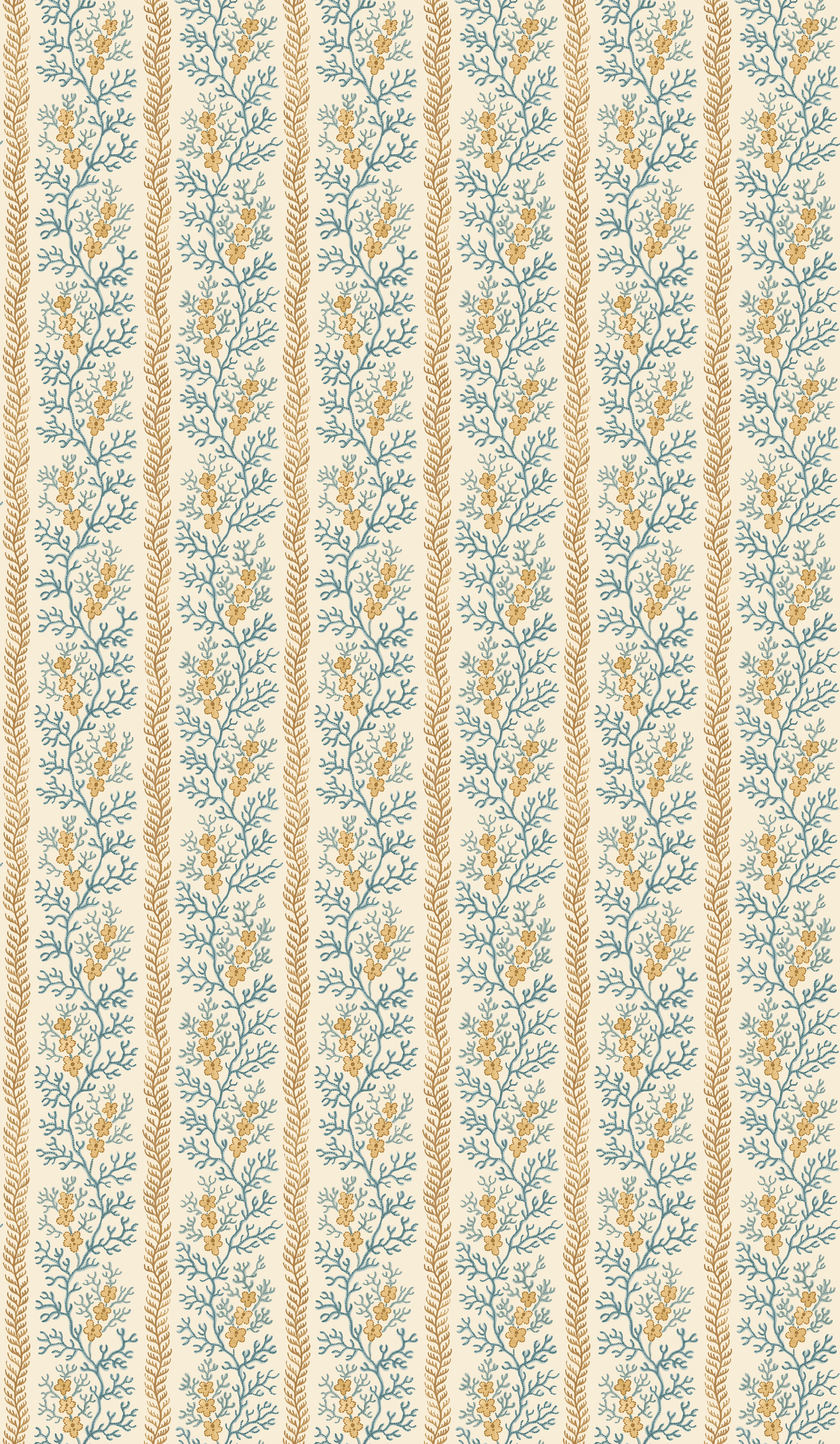 Tapete Symington - Ochre/ Blue
