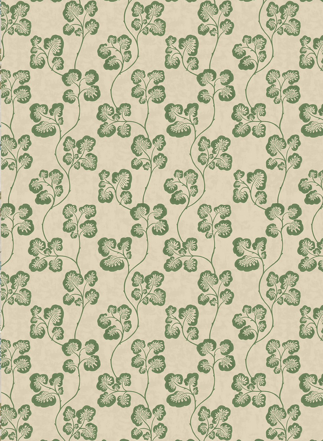 Tapete Cabbage Check - Brookes Green and Edge Sand