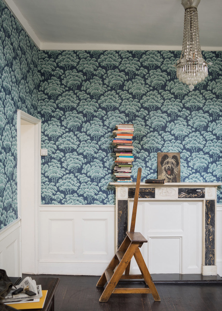 Tapete Hornbeam - Stiffkey Blue/ Dix Blue/ Dimpse