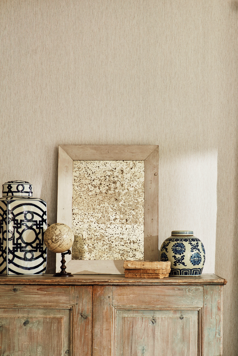 Tapete Caspian Strie - Taupe