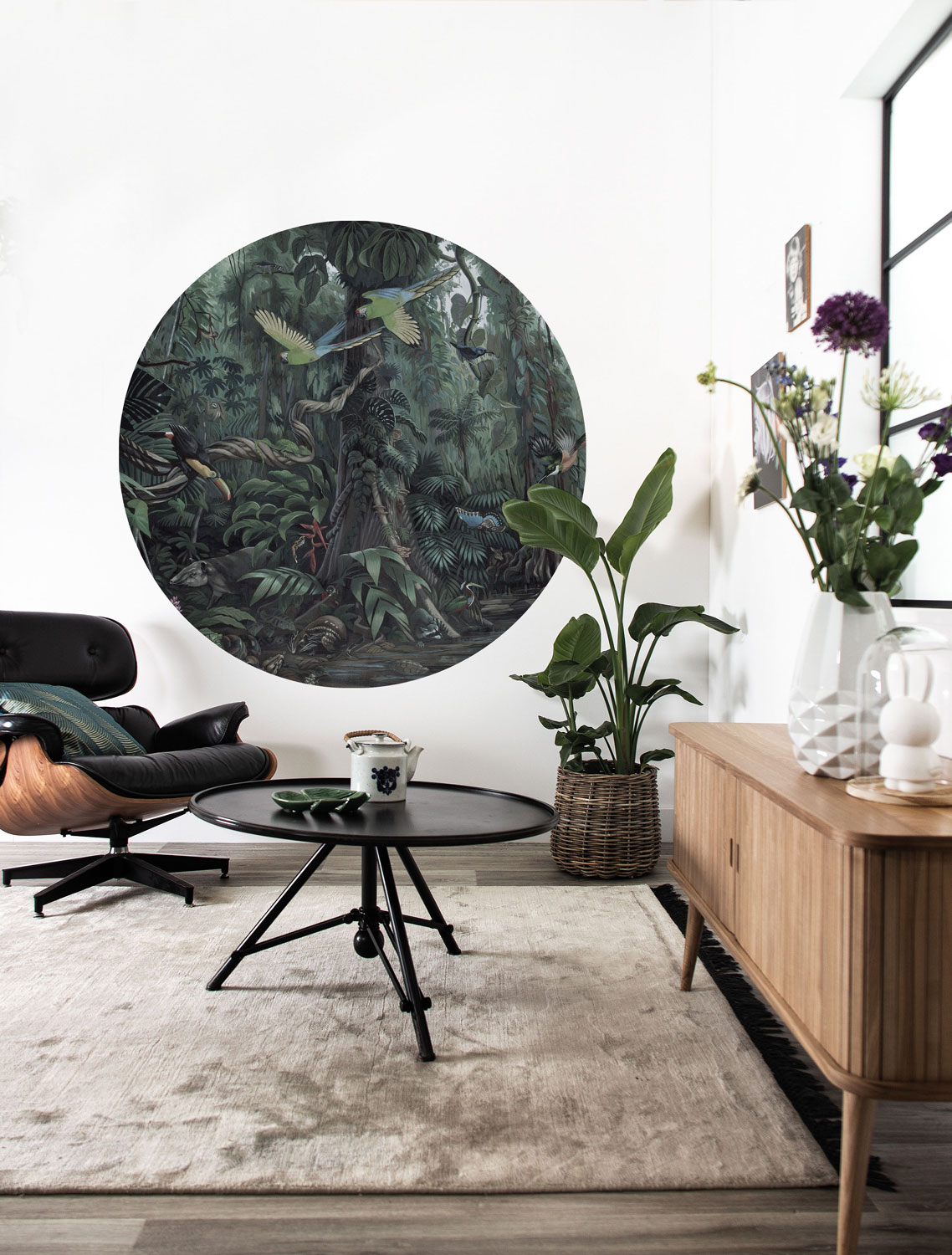 Wandbild Tropical Landscapes 1 Circle - S - 1.425m