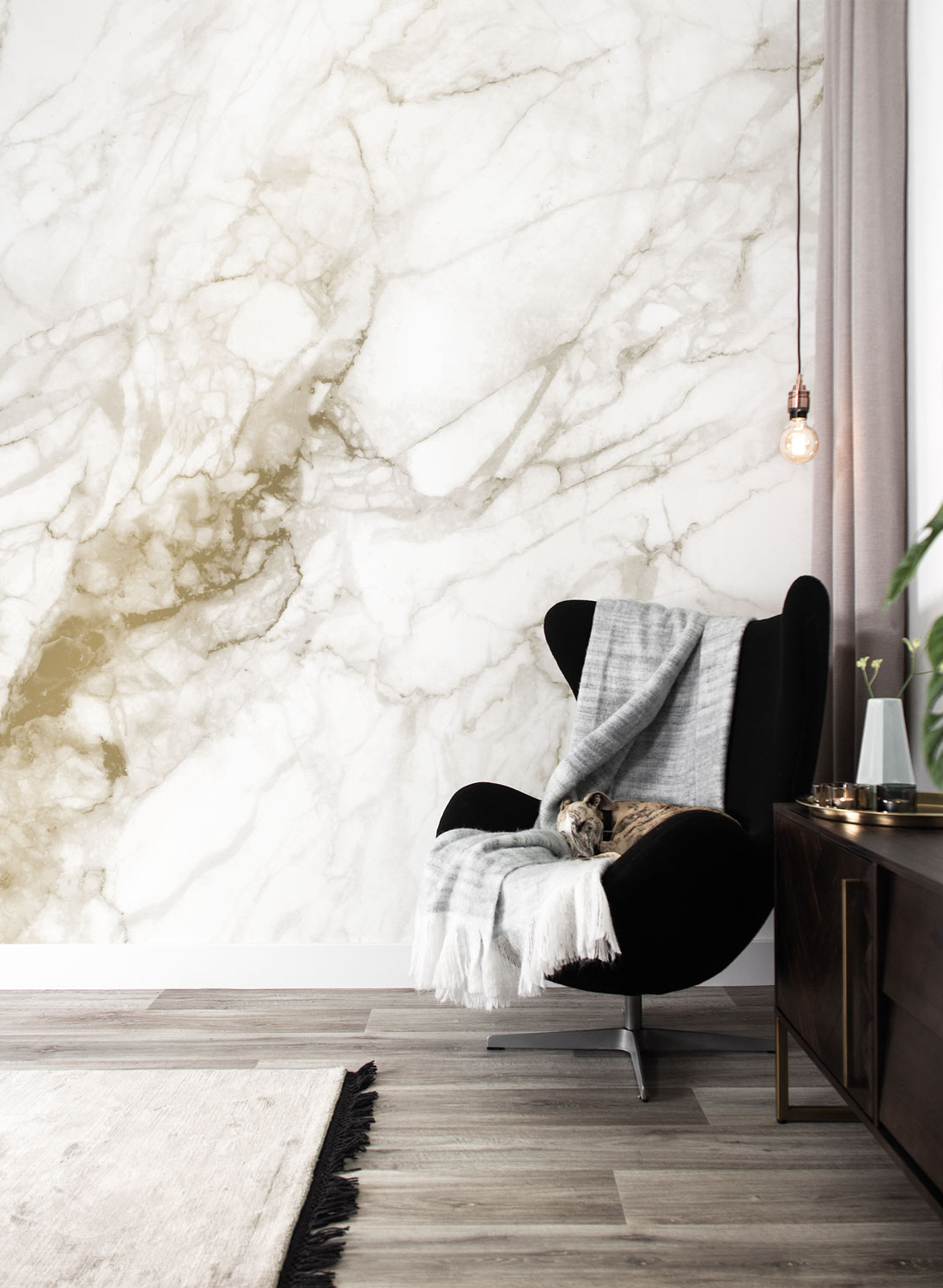Wandbild Golden Marble Gold 7
