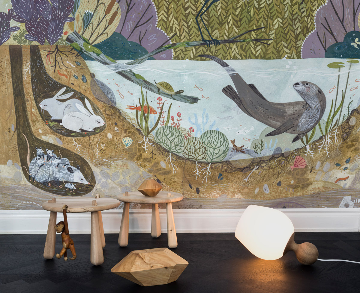 Wandbild Wild Willows