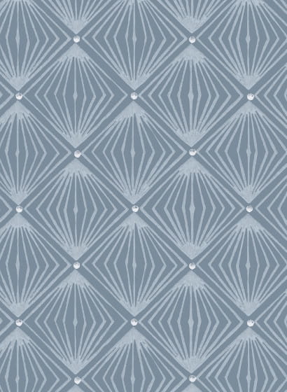 Tapete Diamants - Bleu