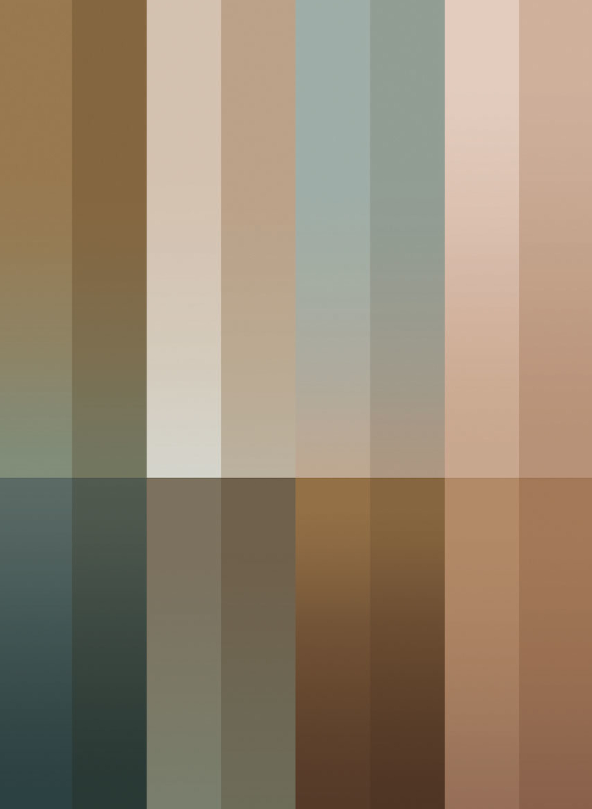 Wandbild Gradient Stripes Uyterlinde - 390 cm