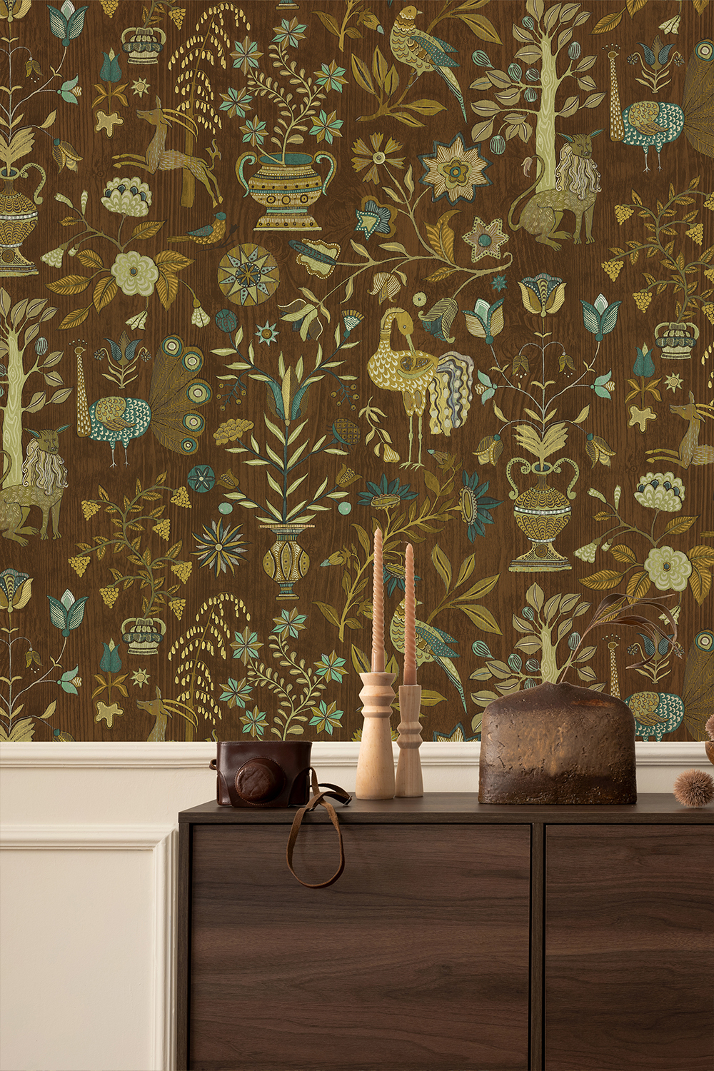 Tapete Fable Garden - Brown