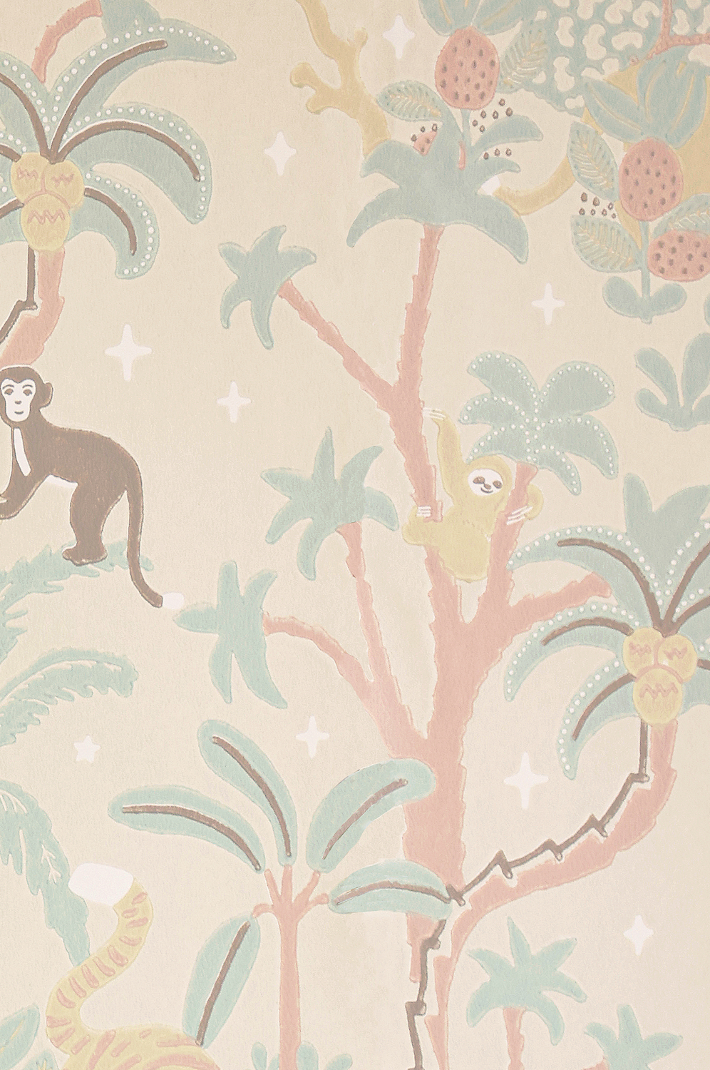 Tapete Jungle Glow - Sandy Beige
