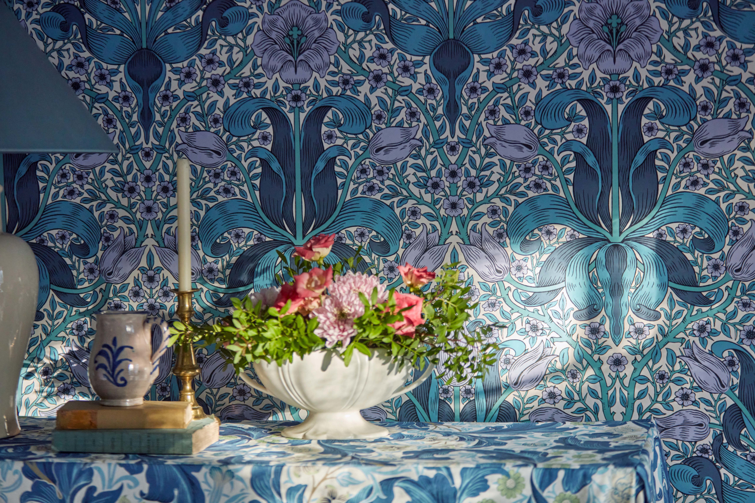 Tapete Spring Thicket - Indigo/ Lilac
