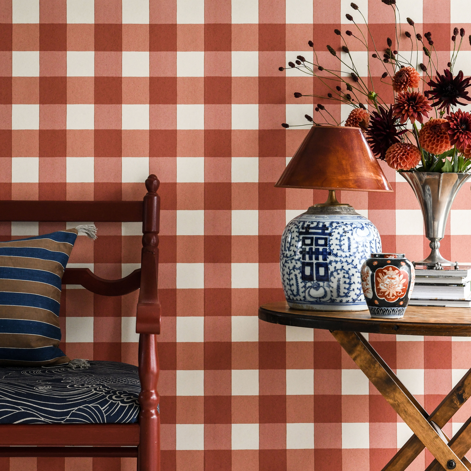 Wandbild Picnic - Brick Red