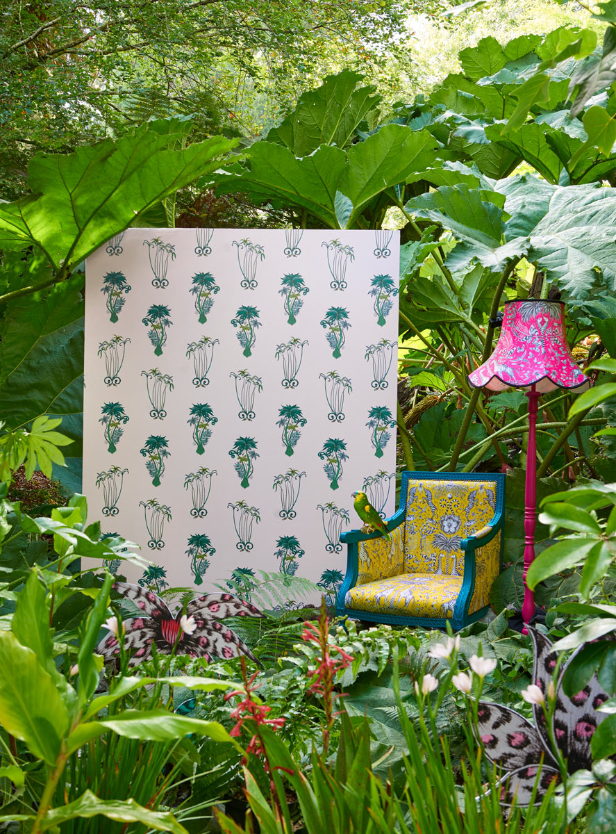 Tapete Jungle Palms - Pink