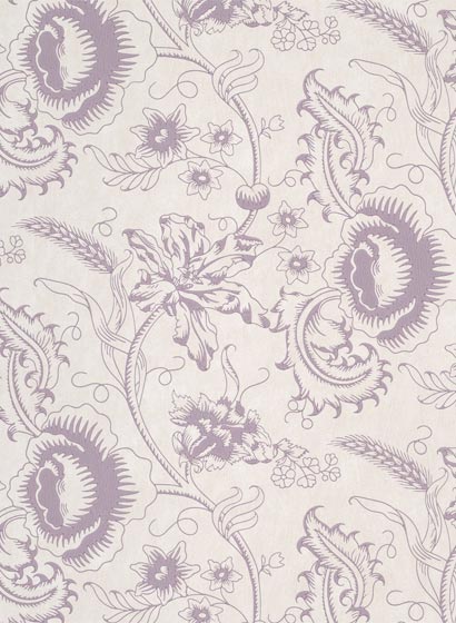 Tapete Woodblock Mono - Plum