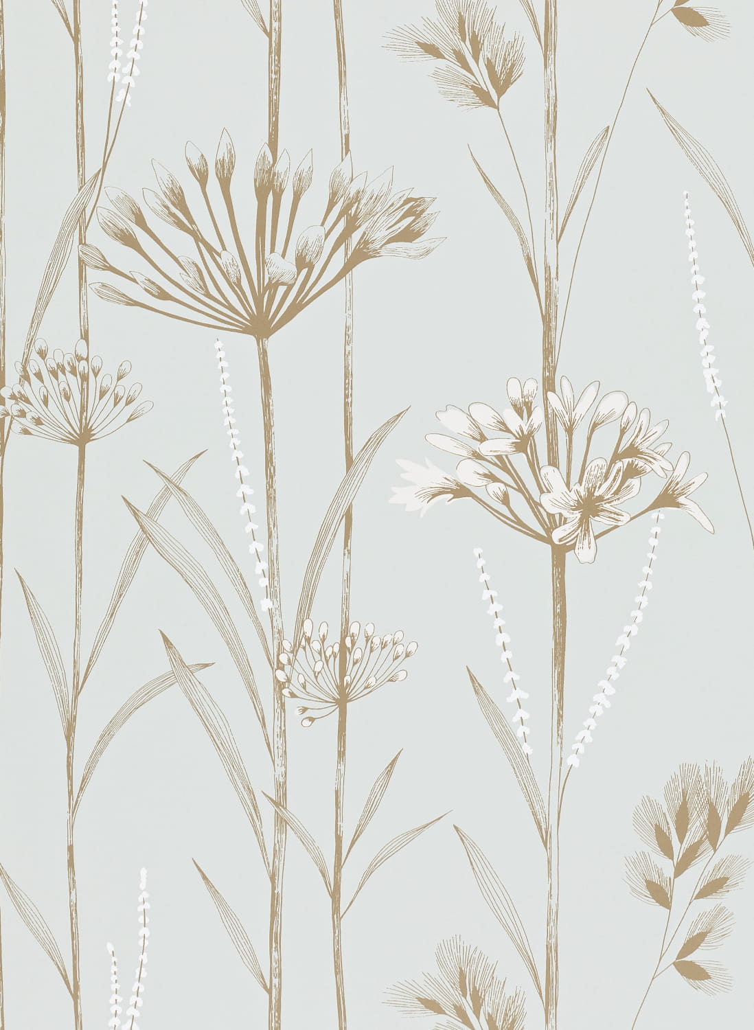 Tapete Gardinum - Seafoam/ Chalk/ Gold