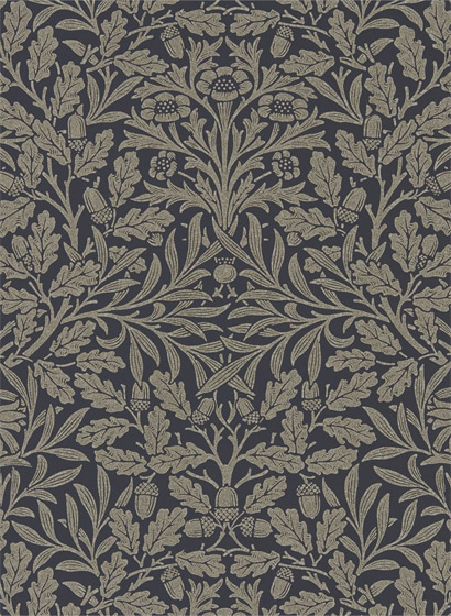 Tapete Pure Acorn - Charcoal/ Gilver