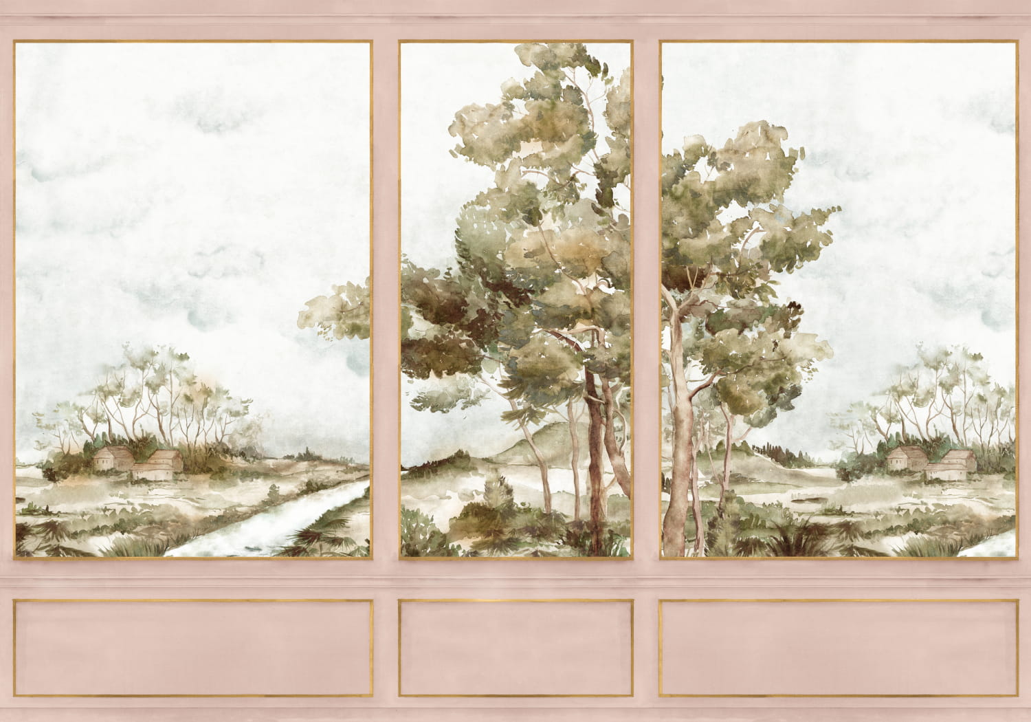 Wandbild Damaskus View - Peach