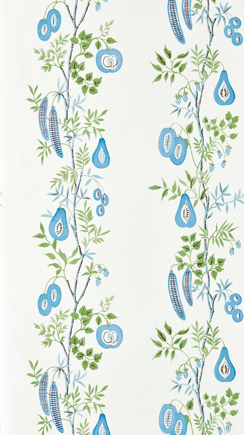 Tapete On The Vine - Cornflower/ Kelly Green