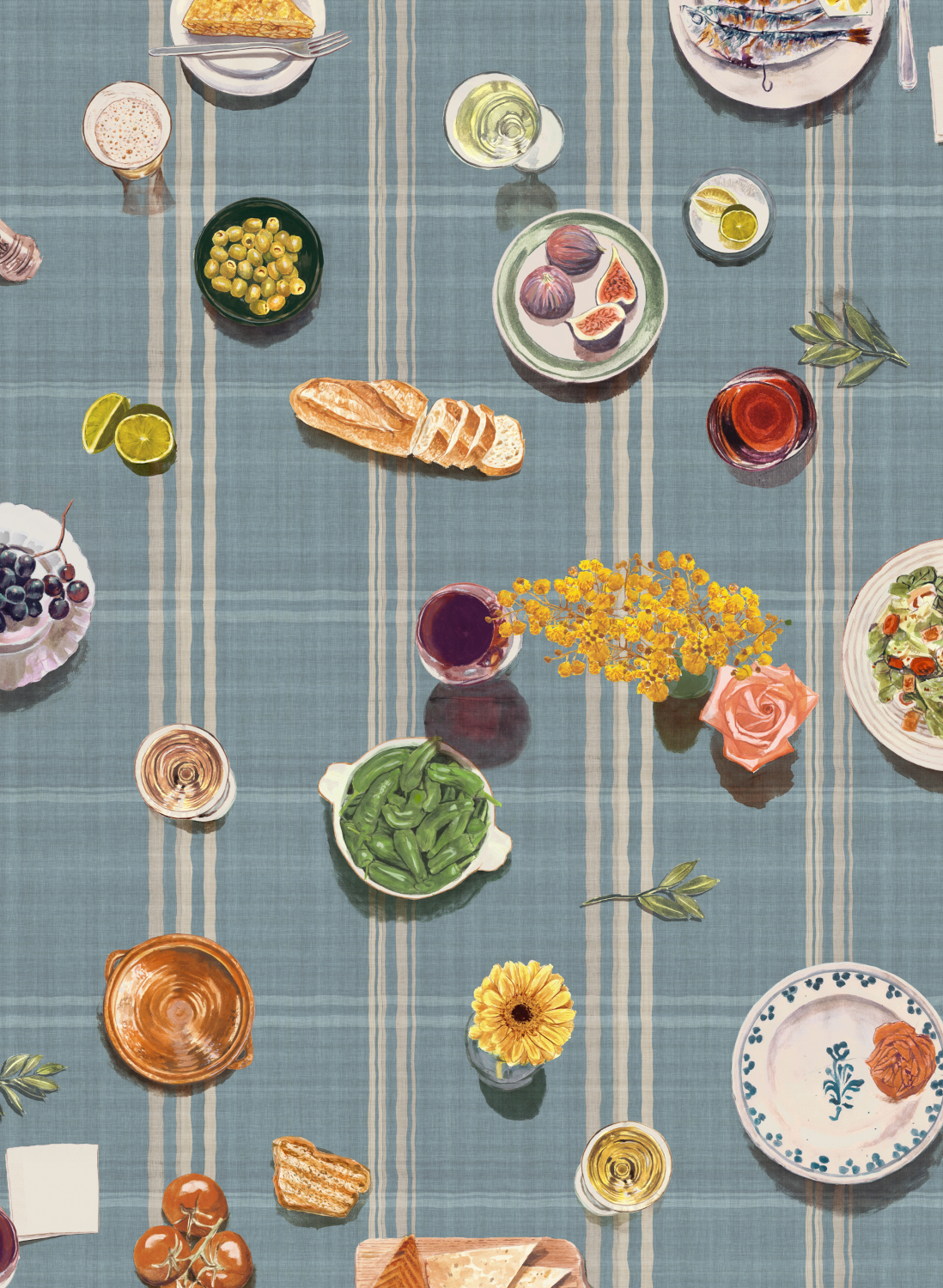 Wandbild Tapeo - Stripes