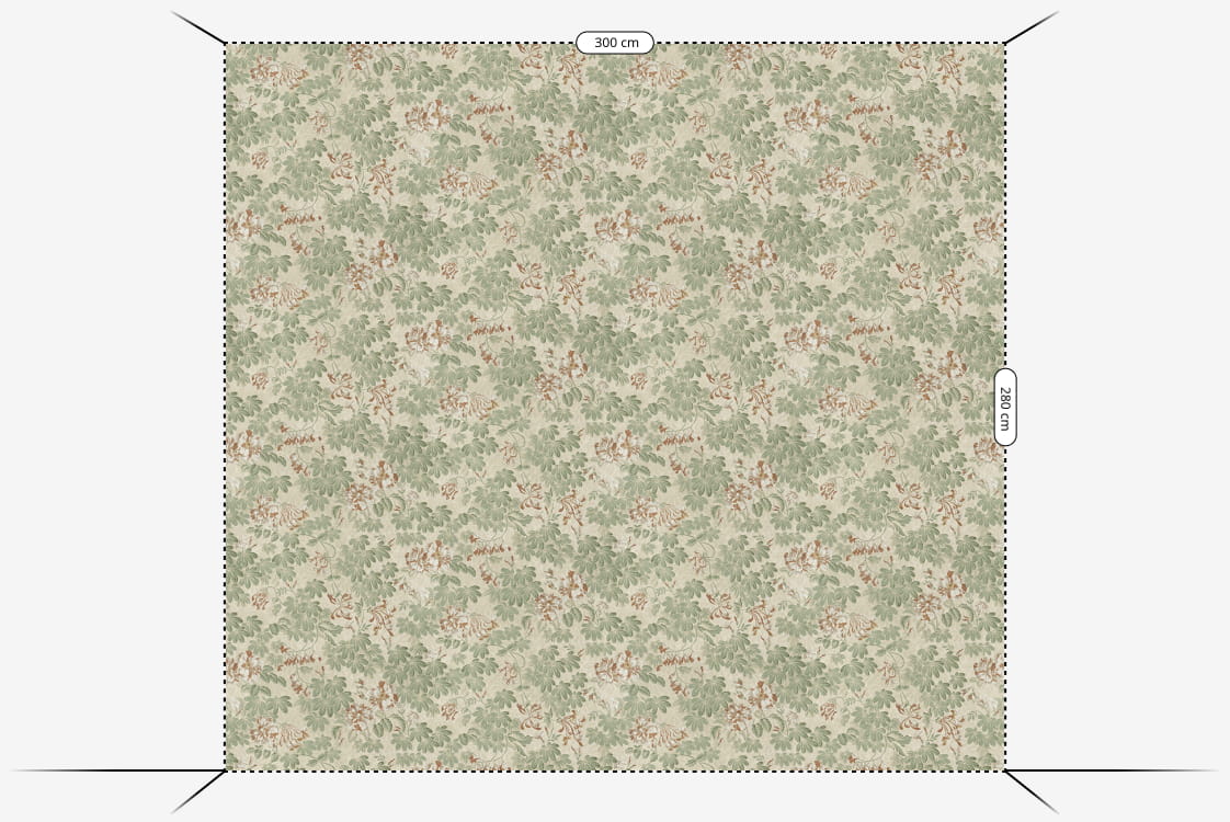Wandbild Tyra - Garden Green