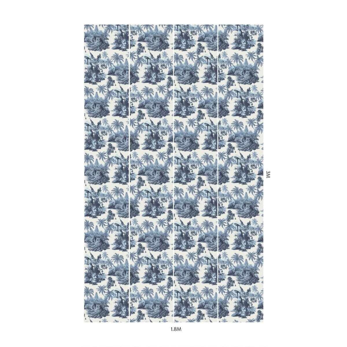 Tapete Sumatra - Offwhite/ Azure