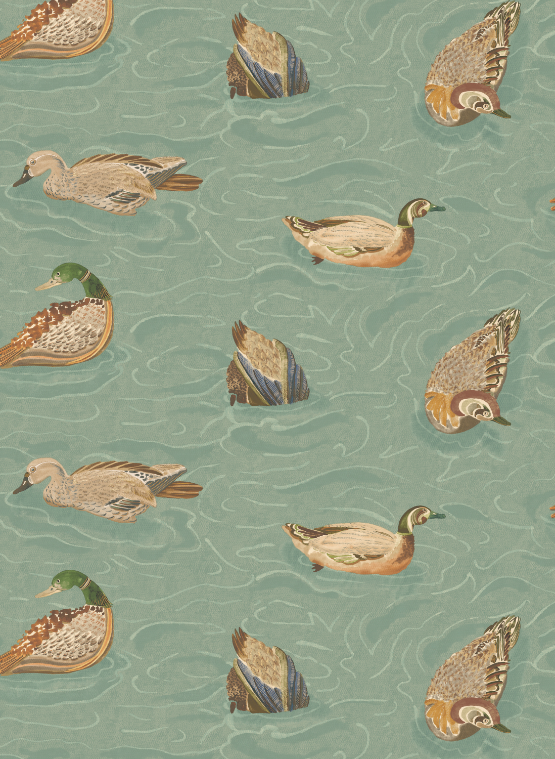 Tapete Duck Pond - Teal