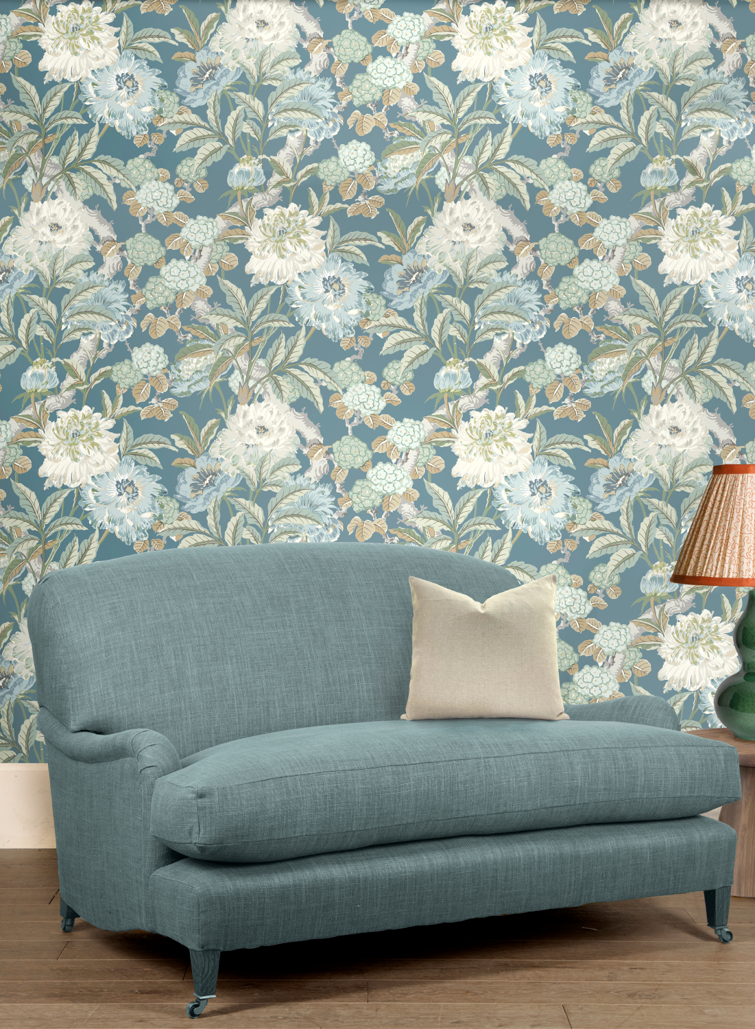 Tapete Summer Peony - Denim