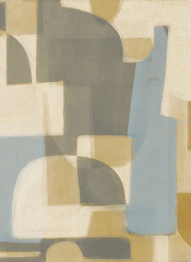 Wandbild Pacha - Yellow Blue Panel 6