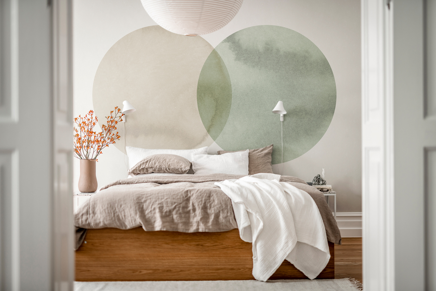 Wandbild Eclipse - Beige Green