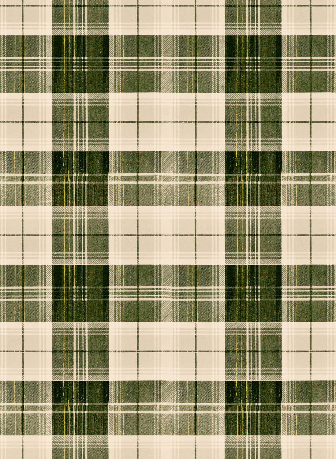 Tapete Countryside Plaid - Beechnut/ Yellow/ Taupe
