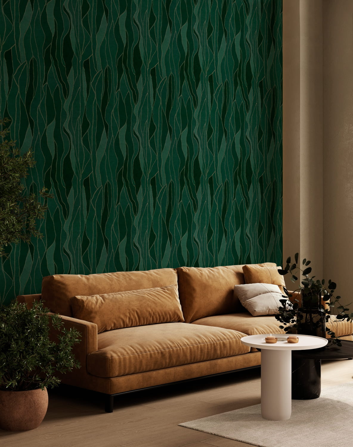 Tapete Collage - Emerald