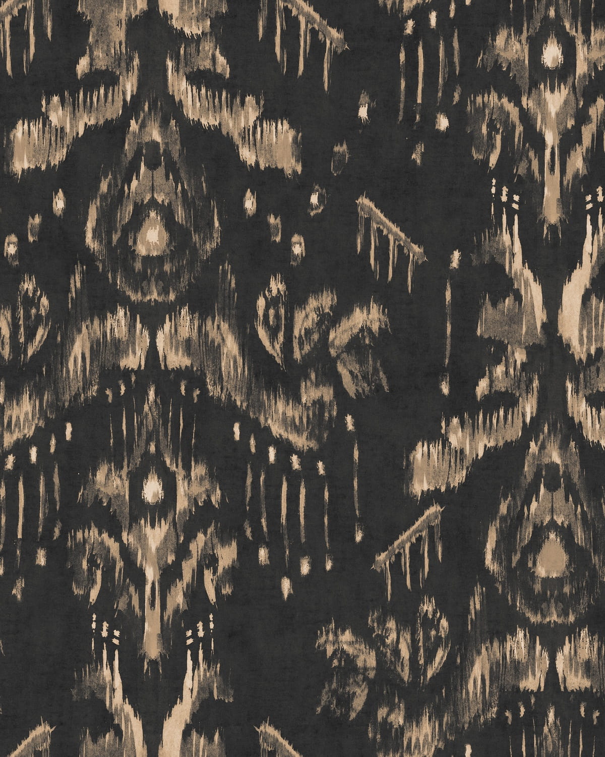 Tapete Ancestral Ikat - Anthracite