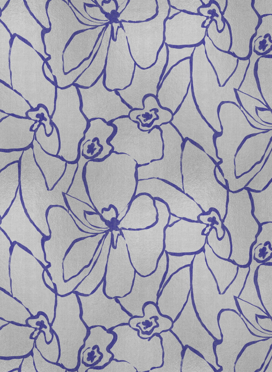Wandbild Blooming - Silver