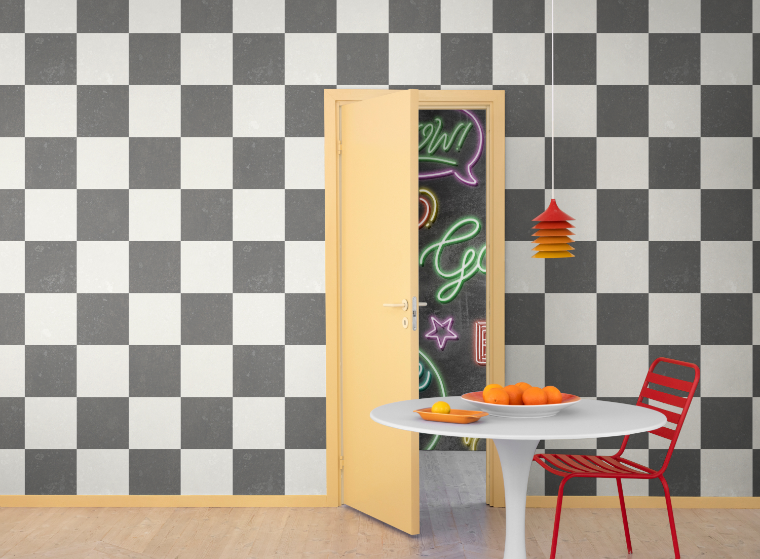 Wandbild Chess - Black/ White